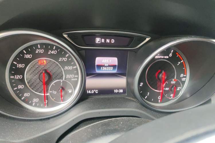 Used Mercedes-Benz A AMG 2016 AMG A 45 4MATIC Odometer Close Up