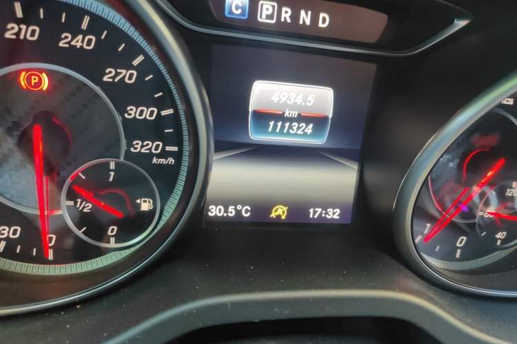 Used Mercedes-Benz A AMG 2016 AMG A 45 4MATIC Odometer Close Up