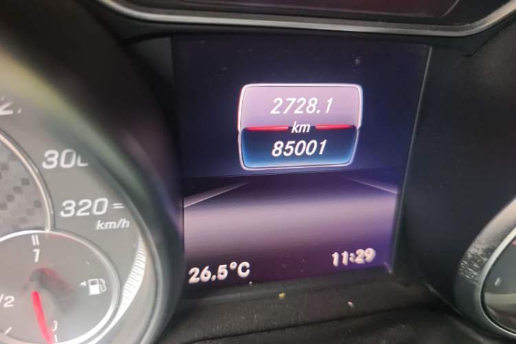 Used Mercedes-Benz A AMG 2016 AMG A 45 4MATIC Odometer Close Up