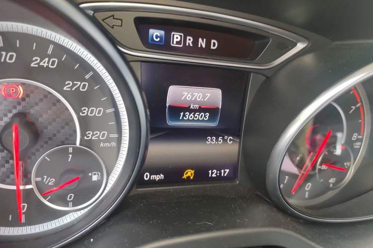 Used Mercedes-Benz A AMG 2016 AMG A 45 4MATIC Odometer Close Up