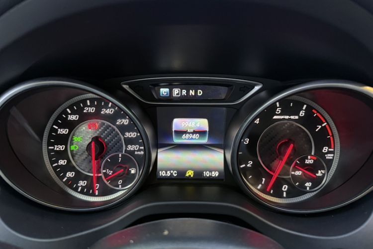 Used Mercedes-Benz A AMG 2016 AMG A 45 4MATIC Odometer Close Up