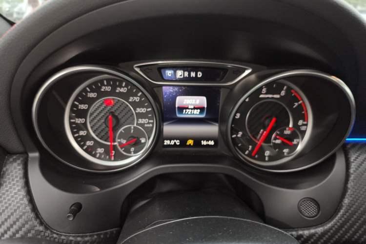 Used Mercedes-Benz A AMG 2016 AMG A 45 4MATIC Odometer Close Up