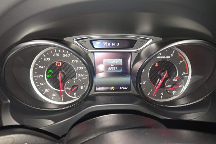 Used Mercedes-Benz A AMG 2016 AMG A 45 4MATIC Odometer Close Up