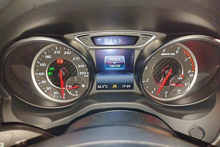 Used Mercedes-Benz A AMG 2017 AMG A 45 4MATIC Odometer Close Up