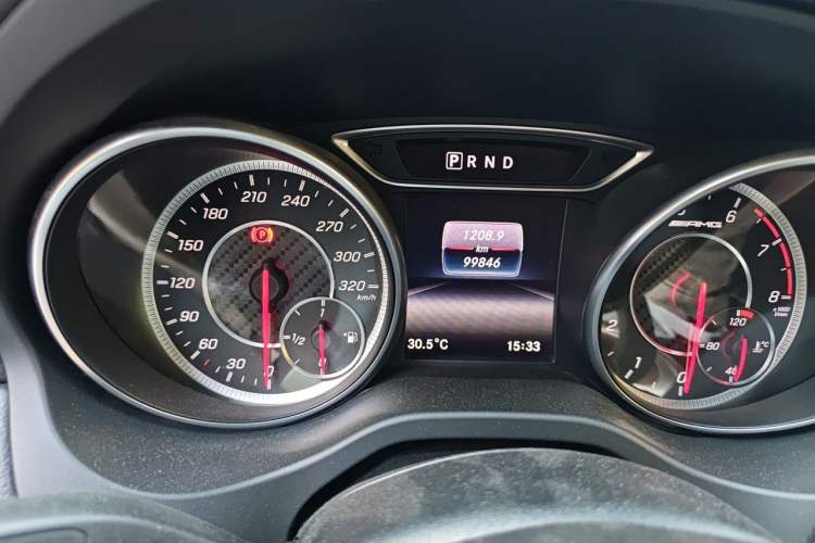 Used Mercedes-Benz A AMG 2017 Facelifted AMG A 45 4MATIC Odometer Close Up