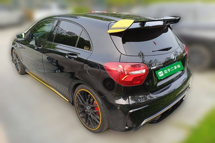 Used Mercedes-Benz A AMG 2017 AMG A 45 4MATIC Midnight Thunder Limited Edition Rear Left 45 Deg