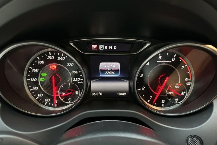 Used Mercedes-Benz A AMG 2017 Facelifted AMG A 45 4MATIC Odometer Close Up