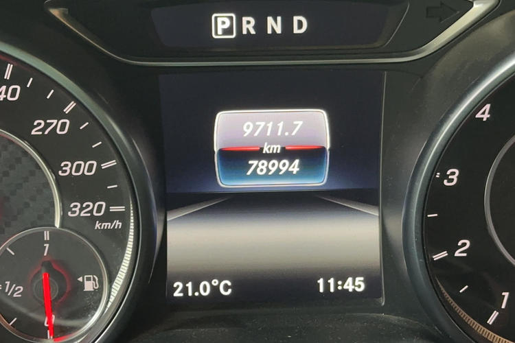 Used Mercedes-Benz A AMG 2017 Facelifted AMG A 45 4MATIC Odometer Close Up