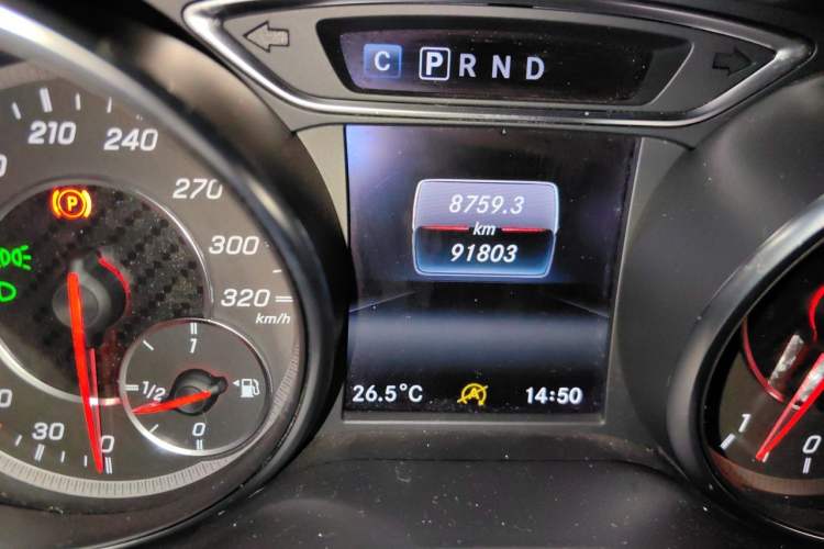 Used Mercedes-Benz A AMG 2017 Facelifted AMG A 45 4MATIC Odometer Close Up