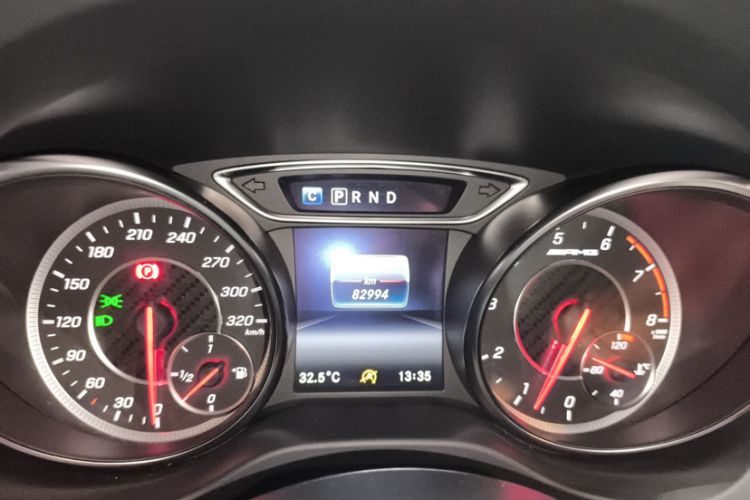 Used Mercedes-Benz A AMG 2017 AMG A 45 4MATIC Odometer Close Up