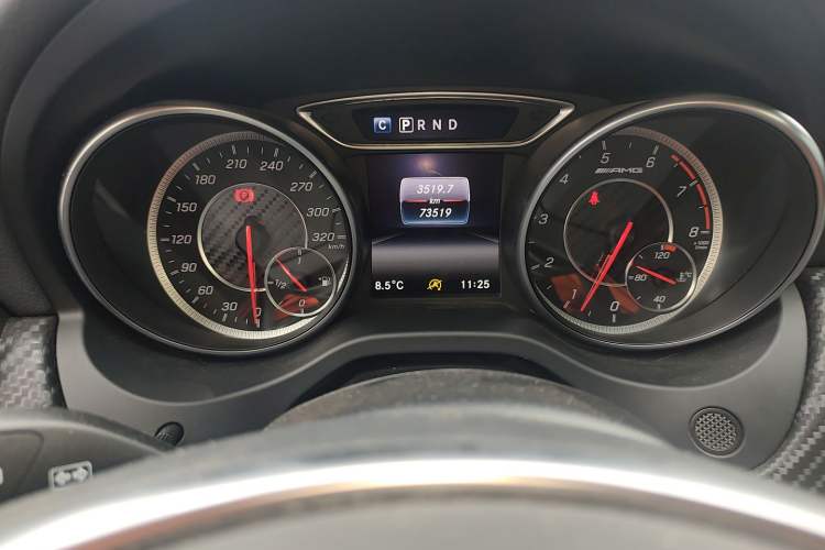 Used Mercedes-Benz A AMG 2017 Facelifted AMG A 45 4MATIC Odometer Close Up
