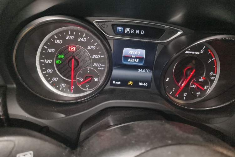 Used Mercedes-Benz A AMG 2017 Facelifted AMG A 45 4MATIC Odometer Close Up