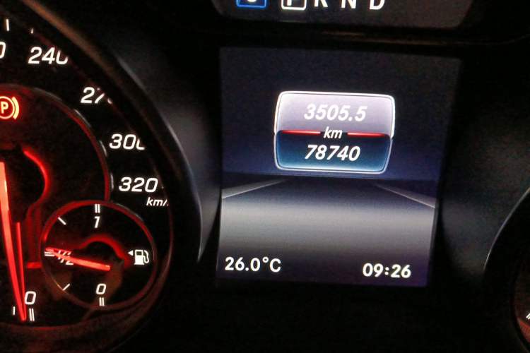 Used Mercedes-Benz A AMG 2017 Facelifted AMG A 45 4MATIC Odometer Close Up