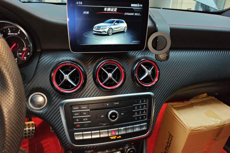 Used Mercedes-Benz A AMG 2018 AMG A 45 4MATIC Exclusive Edition Audio And AC Panel