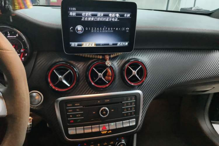 Used Mercedes-Benz A AMG 2018 AMG A 45 4MATIC Exclusive Edition Audio And AC Panel