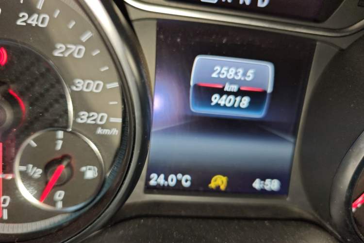 Used Mercedes-Benz A AMG 2018 AMG A 45 4MATIC Exclusive Edition Odometer Close Up