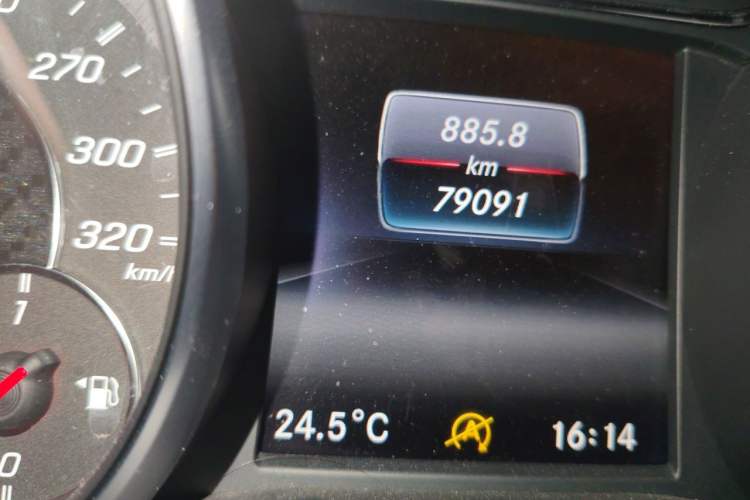 Used Mercedes-Benz A AMG 2018 AMG A 45 4MATIC Exclusive Edition Odometer Close Up
