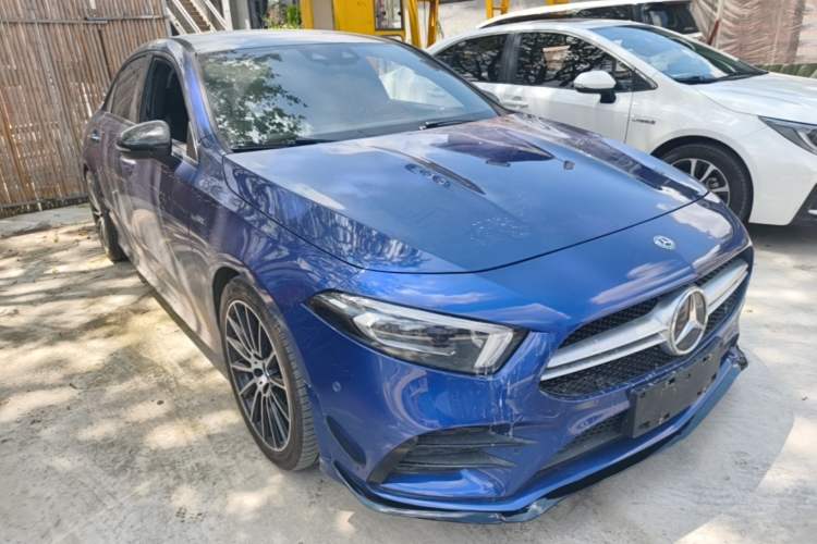 Used Mercedes-Benz A AMG 2019 AMG A 35 L 4MATIC Front Right 45 Deg