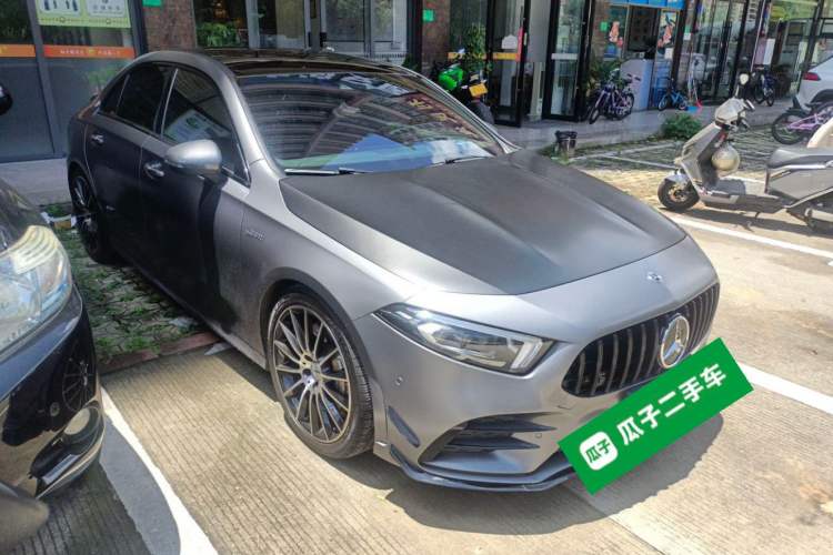 Used Mercedes-Benz A AMG 2019 AMG A 35 L 4MATIC Front Right 45 Deg