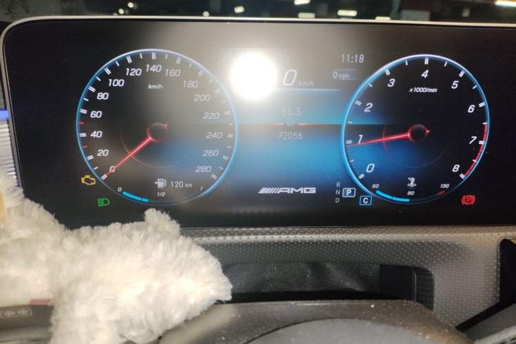 Used Mercedes-Benz A AMG 2019 AMG A 35 L 4MATIC Odometer Close Up