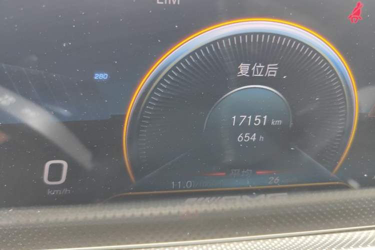Used Mercedes-Benz A AMG 2020 AMG A 35 4MATIC Odometer Close Up