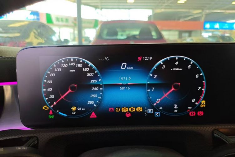 Used Mercedes-Benz A AMG 2020 Facelifted AMG A 35 4MATIC Odometer Close Up