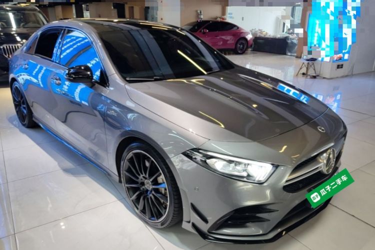 Used Mercedes-Benz A AMG 2020 AMG A 35 L 4MATIC Front Right 45 Deg