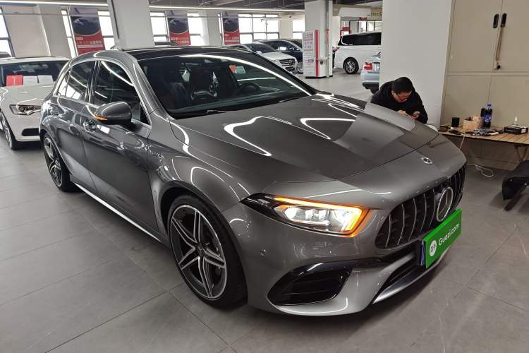 Used Mercedes-Benz A AMG 2020 Facelift AMG A 45 4MATIC+ Front Right 45 Deg
