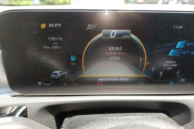 Used Mercedes-Benz A AMG 2020 Facelift AMG A 45 4MATIC+ Odometer Close Up