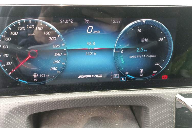 Used Mercedes-Benz A AMG 2020 Facelifted AMG A 35 4MATIC Odometer Close Up