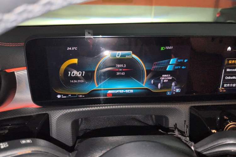 Used Mercedes-Benz A AMG 2020 Facelifted AMG A 35 4MATIC Odometer Close Up
