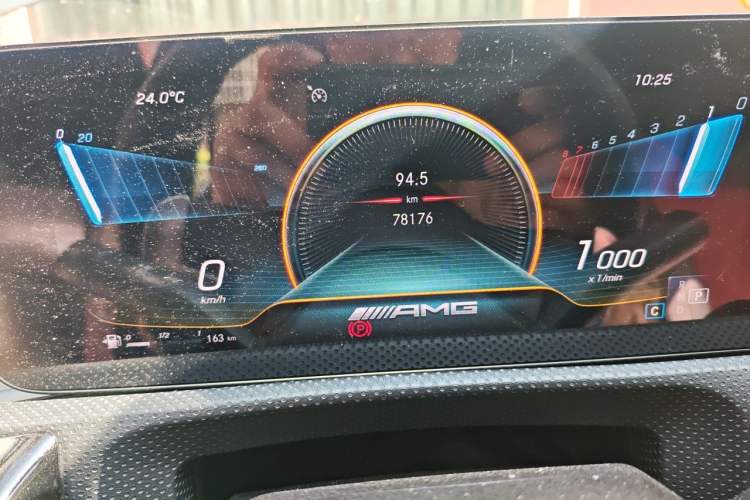 Used Mercedes-Benz A AMG 2020 Facelifted AMG A 35 4MATIC Odometer Close Up