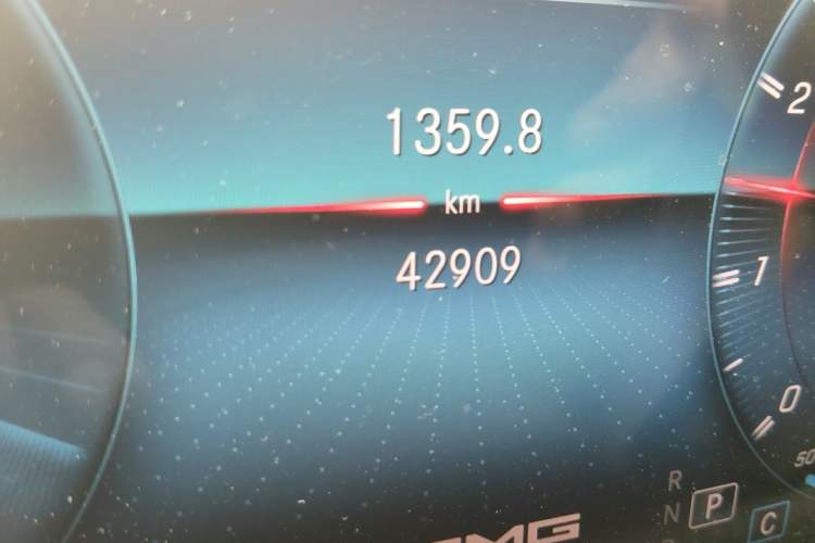 Used Mercedes-Benz A AMG 2020 AMG A 45 S 4MATIC+ Odometer Close Up