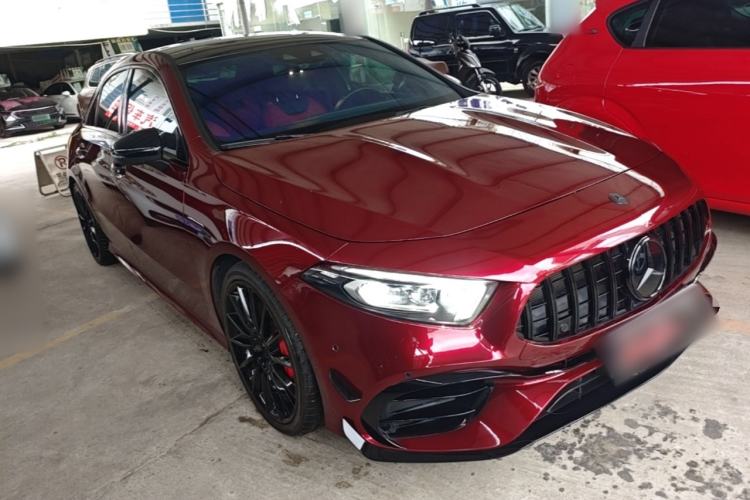 Used Mercedes-Benz A AMG 2020 AMG A 35 L 4MATIC Front Right 45 Deg