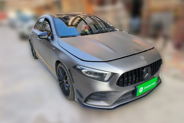 Used Mercedes-Benz A AMG 2020 AMG A 35 L 4MATIC Front Right 45 Deg