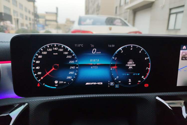 Used Mercedes-Benz A AMG 2020 Facelifted AMG A 35 4MATIC Odometer Close Up