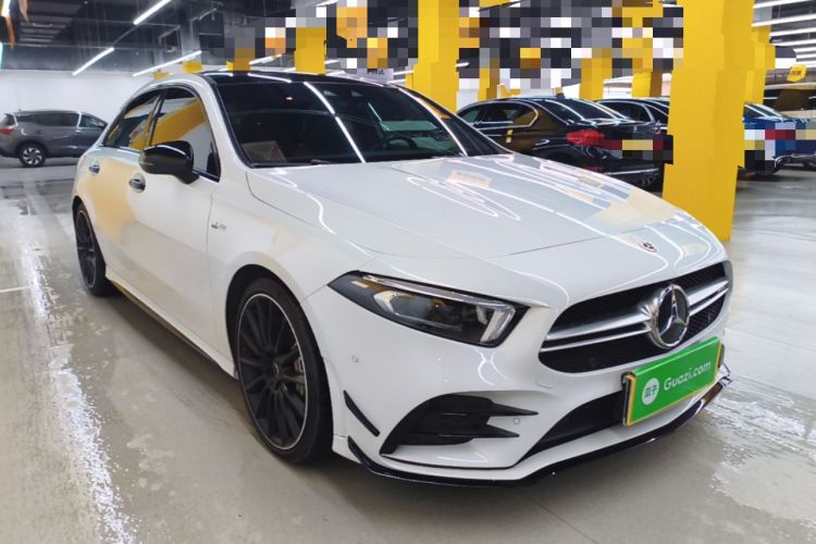 Used Mercedes-Benz A AMG 2020 AMG A 35 L 4MATIC Front Right 45 Deg