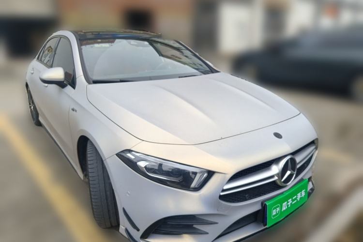 Used Mercedes-Benz A AMG 2020 AMG A 35 L 4MATIC Front Right 45 Deg