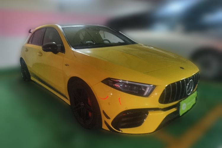 Used Mercedes-Benz A AMG 2020 AMG A 45 S 4MATIC+ First Edition Special Edition Front Right 45 Deg