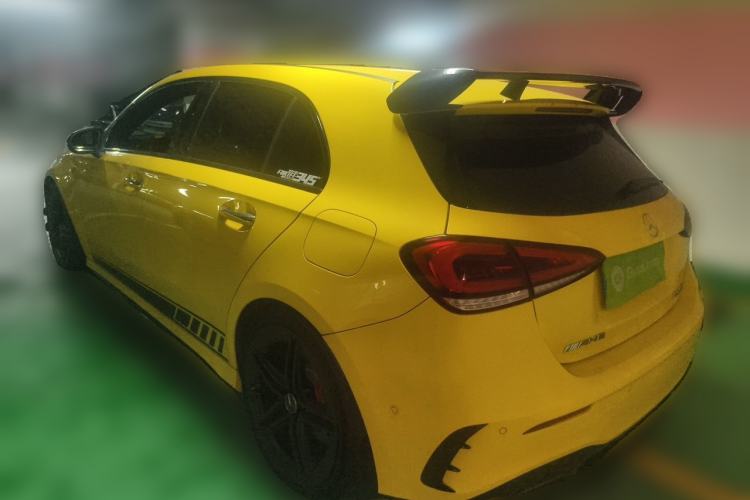 Used Mercedes-Benz A AMG 2020 AMG A 45 S 4MATIC+ First Edition Special Edition Rear Left 45 Deg