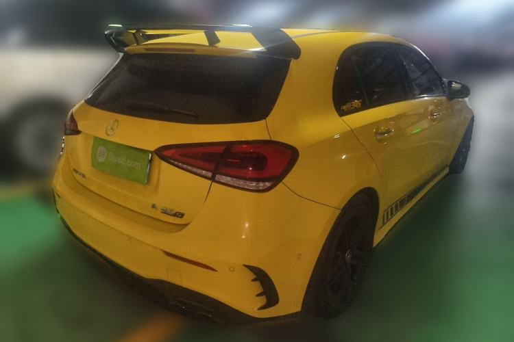 Used Mercedes-Benz A AMG 2020 AMG A 45 S 4MATIC+ First Edition Special Edition Rear Right 45 Deg
