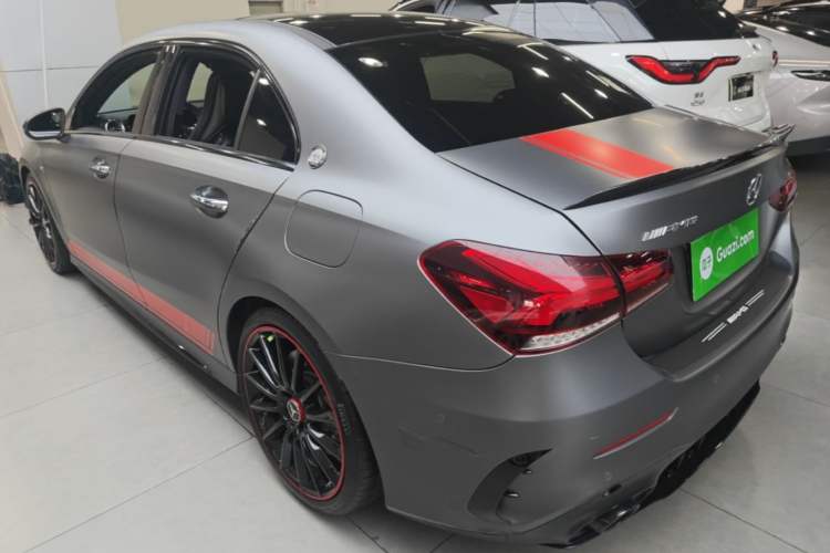 Used Mercedes-Benz A AMG 2021 AMG A 35 L 4MATIC Midnight Special Edition Rear Left 45 Deg