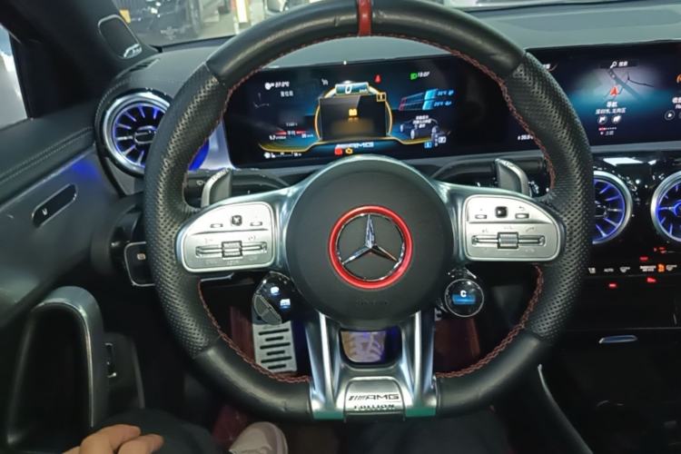 Used Mercedes-Benz A AMG 2021 AMG A 35 L 4MATIC Midnight Special Edition Steering Wheel