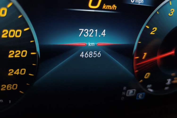 Used Mercedes-Benz A AMG 2021 AMG A 35 L 4MATIC Midnight Special Edition Odometer Close Up