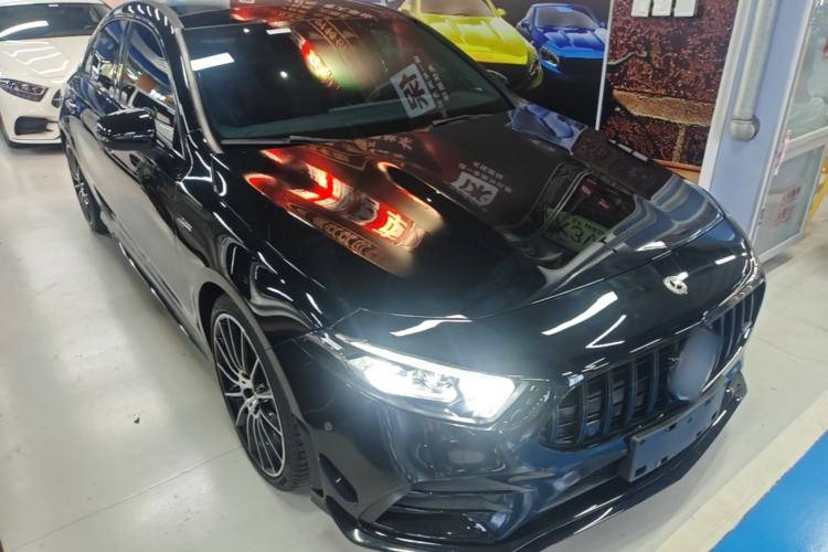Used Mercedes-Benz A AMG 2022 AMG A 35 L 4MATIC Front Right 45 Deg