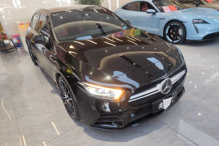 Used Mercedes-Benz A AMG 2022 AMG A 35 4MATIC Front Right 45 Deg