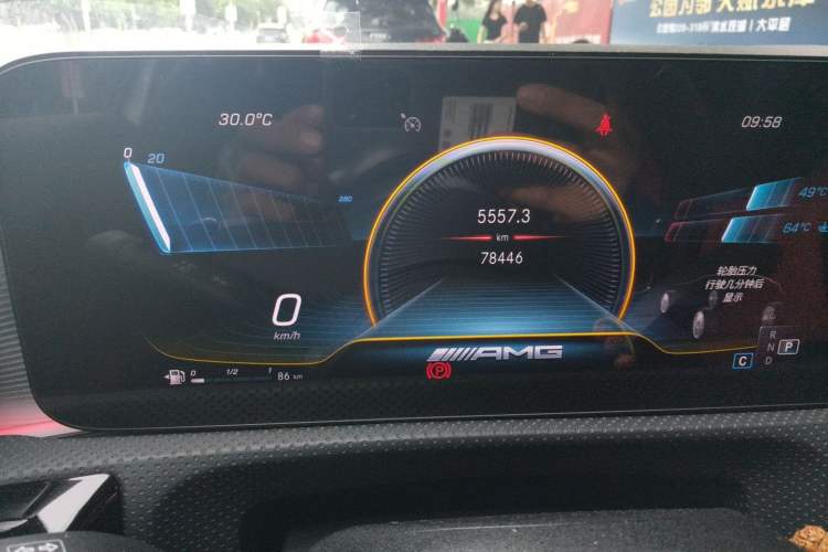 Used Mercedes-Benz A AMG 2022 AMG A 35 L 4MATIC Odometer Close Up