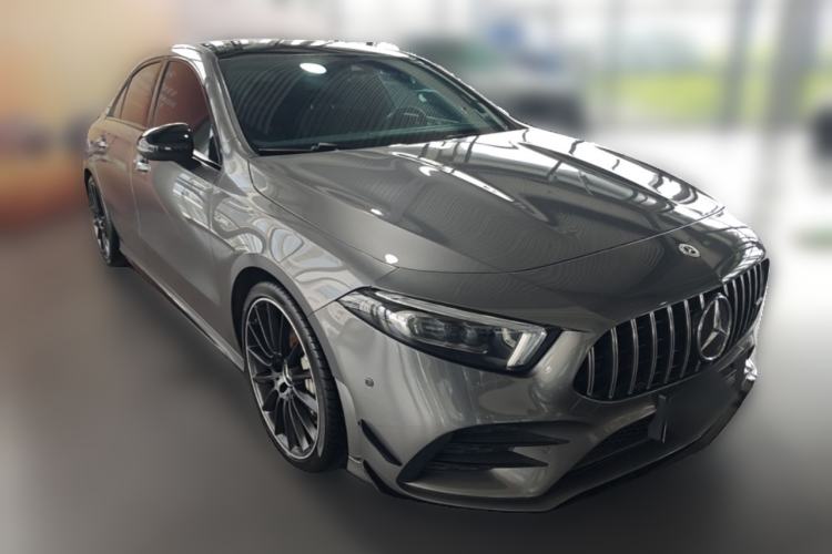 Used Mercedes-Benz A AMG 2022 AMG A 35 L 4MATIC Front Right 45 Deg