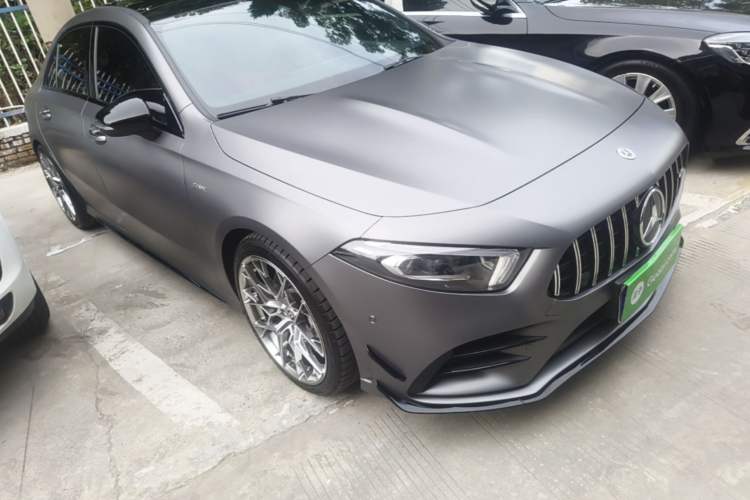 Used Mercedes-Benz A AMG 2022 AMG A 35 L 4MATIC Front Right 45 Deg