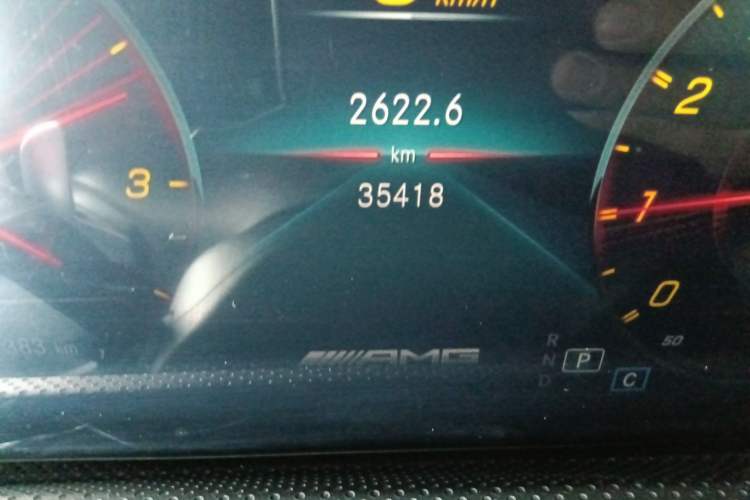 Used Mercedes-Benz A AMG 2022 AMG A 35 4MATIC Odometer Close Up